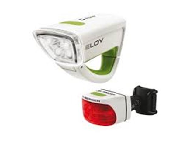 Picture of SIGMA SPORT ELOY PLUS CUBERIDER LIGHT SET - WHITE